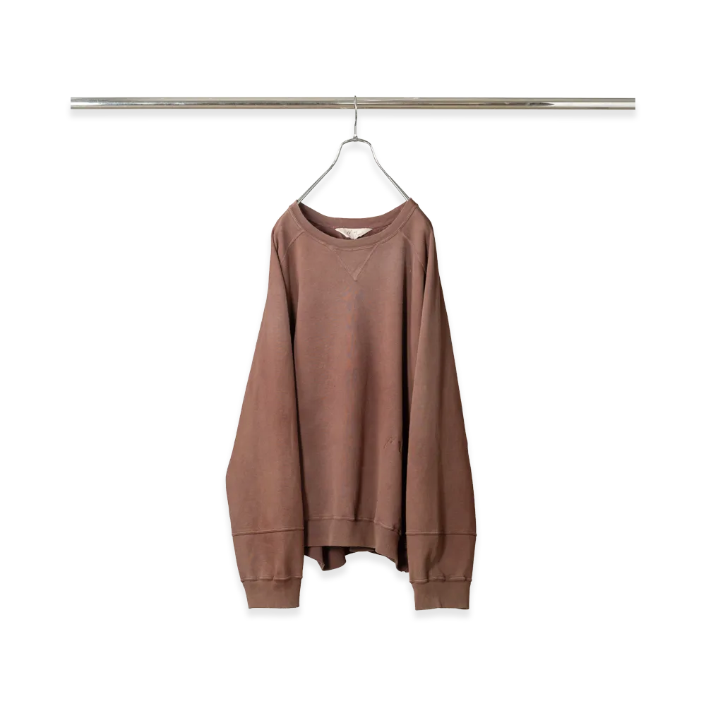 ANCELLM Fleece-Lined Sweat Shirt "Marron"