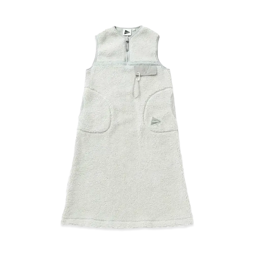 GRAMICCI x and wander Women's JQ Tape Fleece Dress "L.Gray"