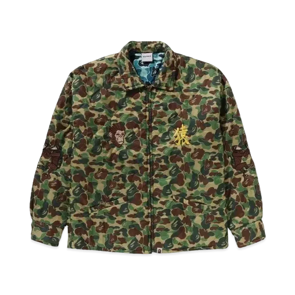 A BATHING APE x READYMADE ABC Camo Vietnam Jacket "Green"