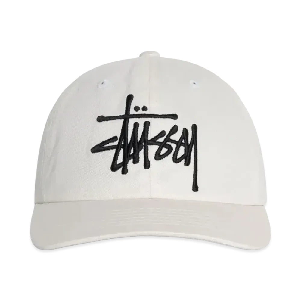 Stussy Low Profile Big Basic Snapback "Snow"