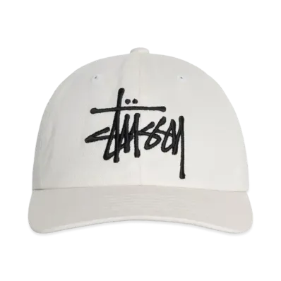 Stussy Low Profile Big Basic Snapback "Snow"