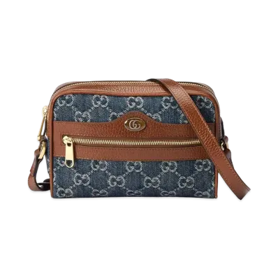 GUCCI Ophidia GG Mini Bag "Blue/Ivory"