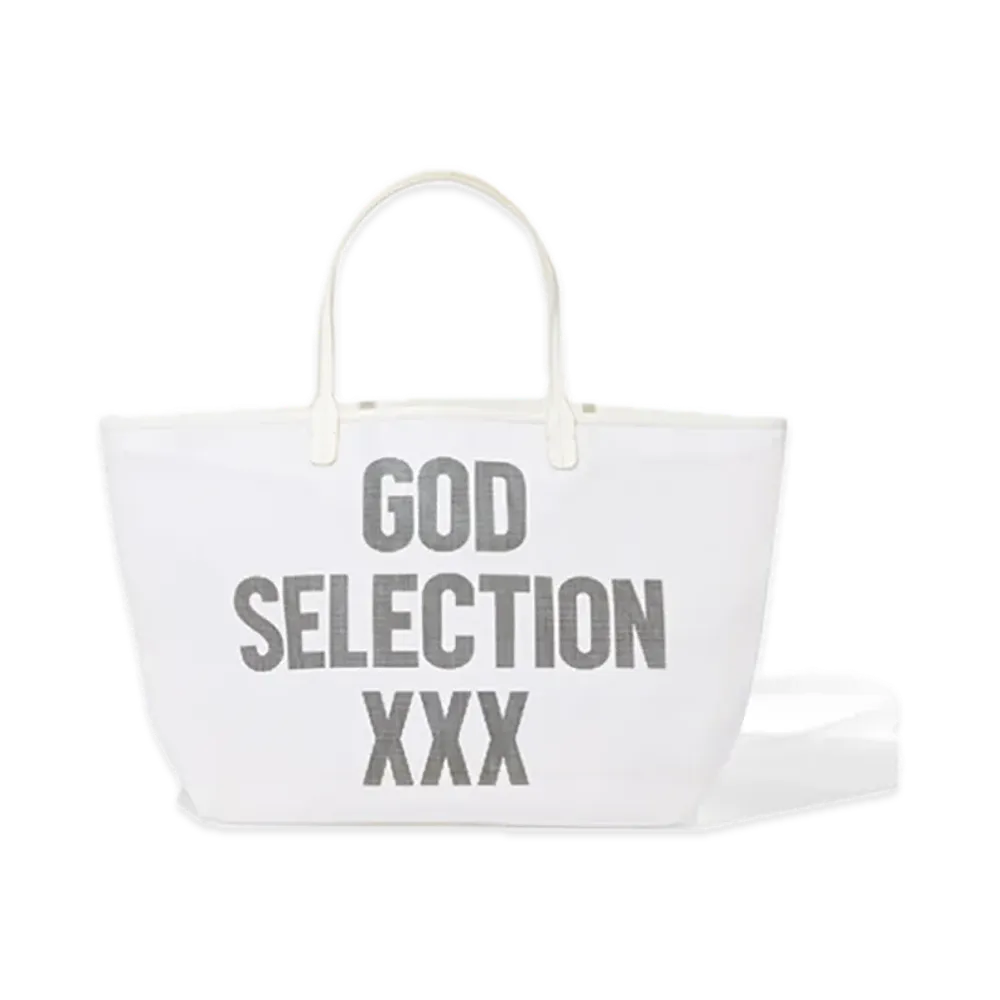 GOD SELECTION XXX Mesh Tote Bag GX-S25-GD-03 "White"