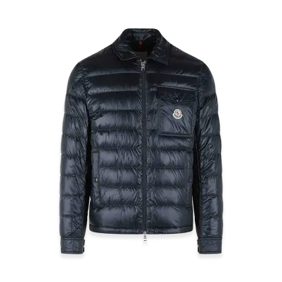 MONCLER Mourillon Polyamide Padded Shirt Jacket "Dark Blue"