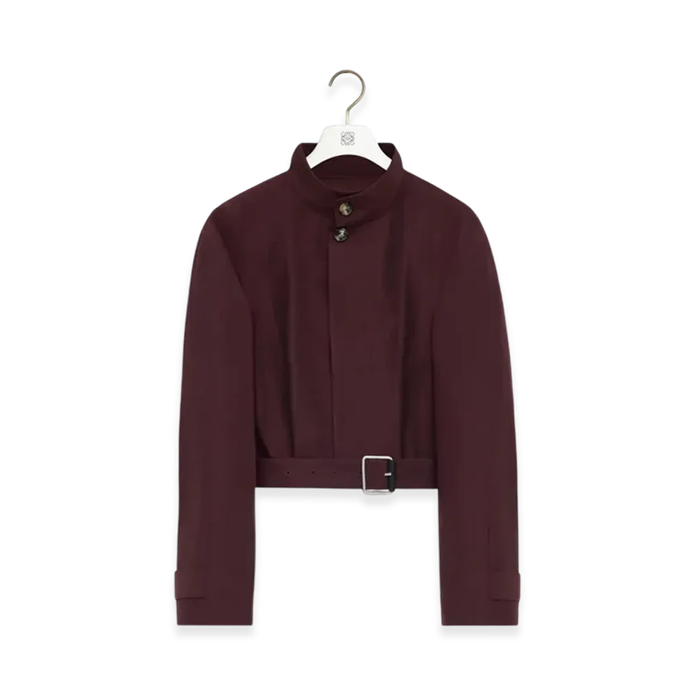 LOEWE Short Trench "Burgundy"