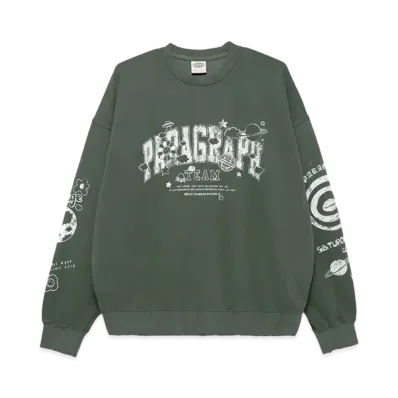 Paragraph Damaged Happy Smile Crew "Khaki"