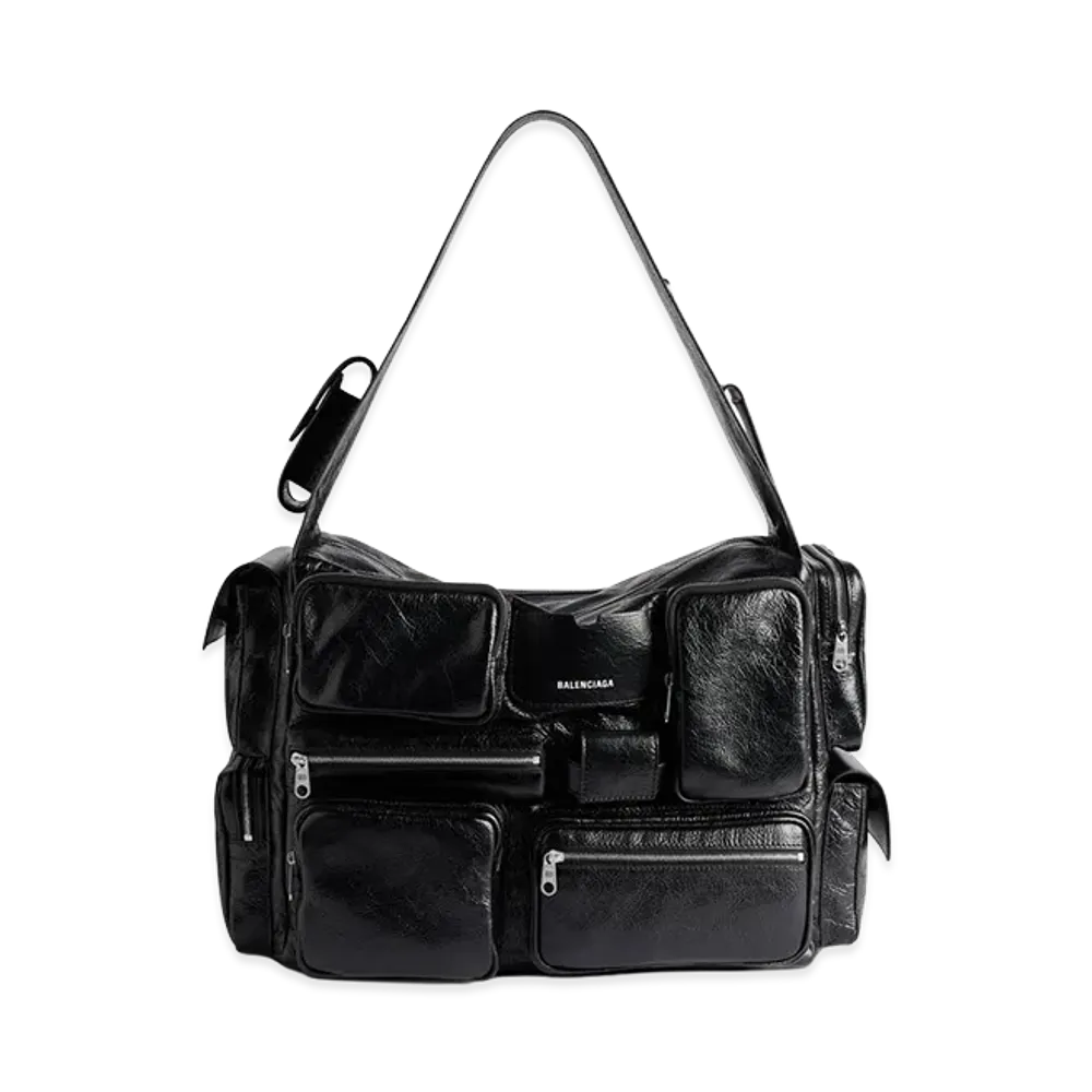BALENCIAGA Superbusy Large Sling Bag "Black"
