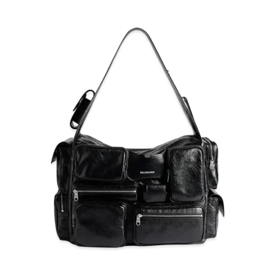 BALENCIAGA Superbusy Large Sling Bag "Black"