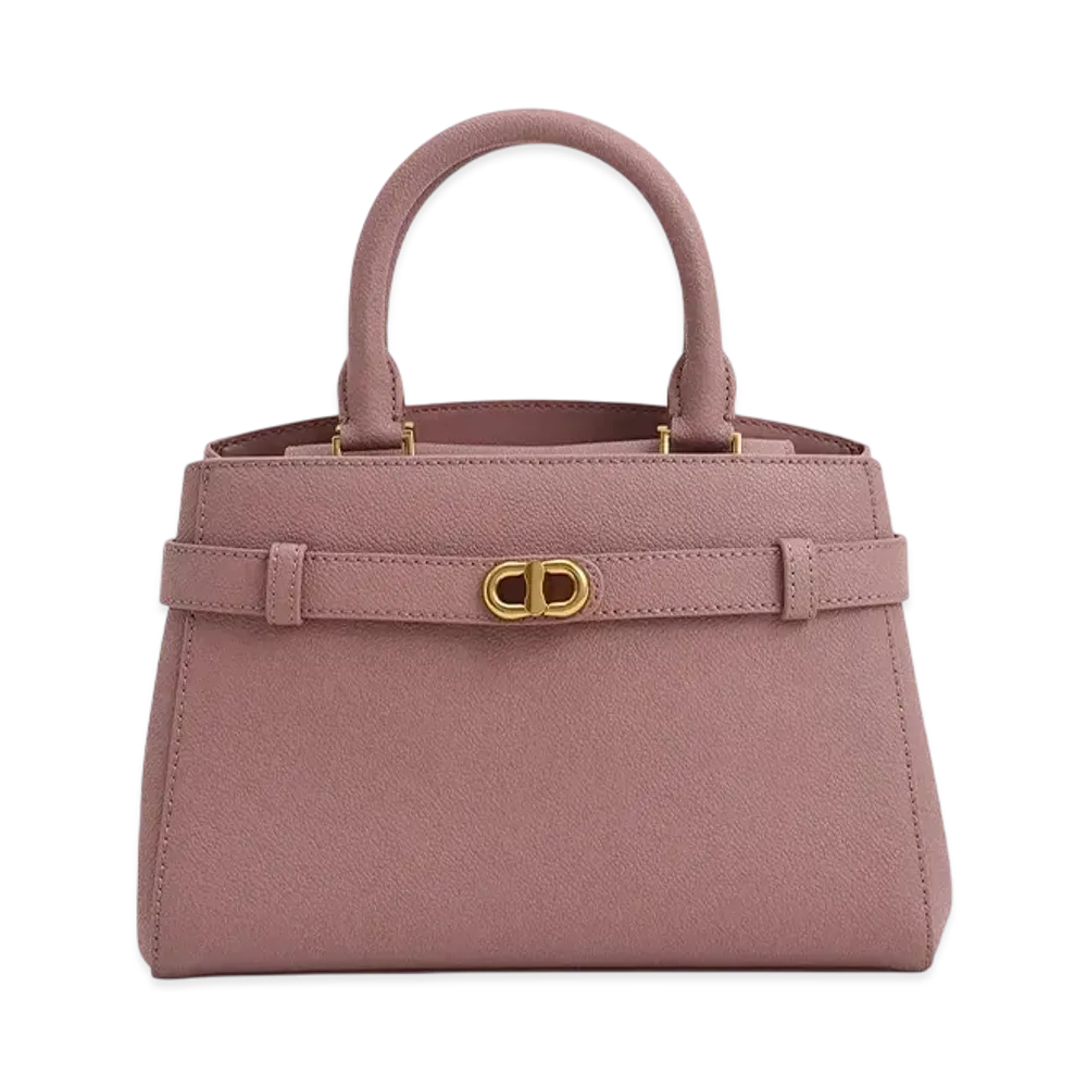CHARLES & KEITH Obriel Metallic Accent Belt Bag "Mauve"