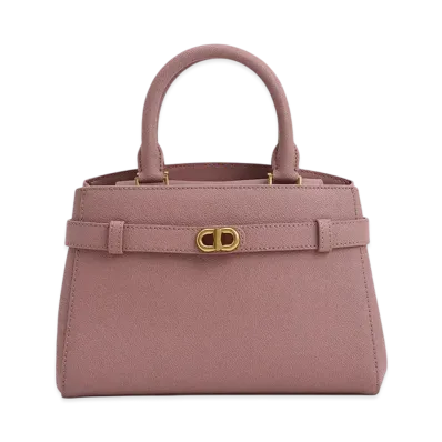 CHARLES & KEITH Obriel Metallic Accent Belt Bag "Mauve"