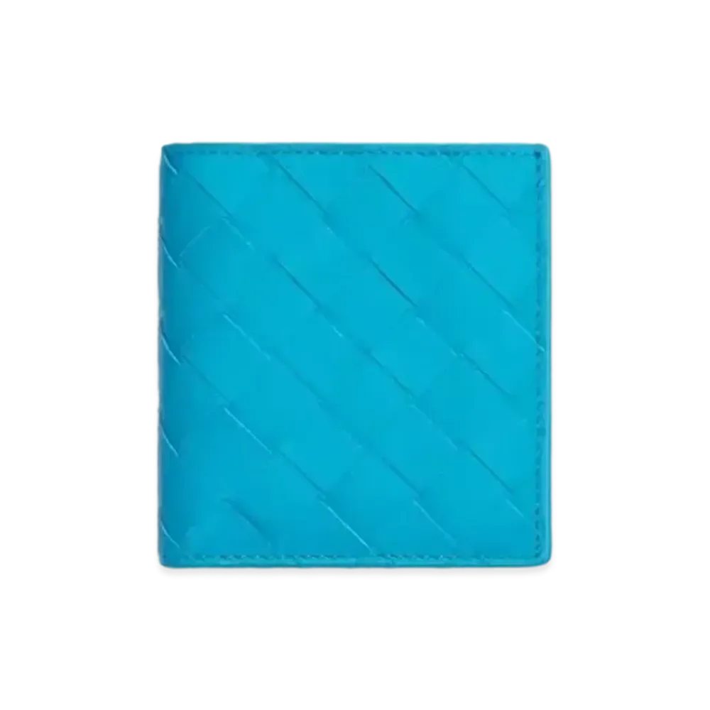 Bottega Veneta Intrecciato Calfskin Bi-fold Compact Wallet "Pool"