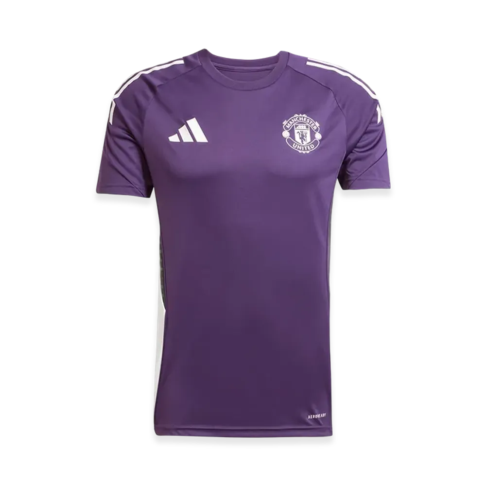 adidas Manchester United Tiro 25 Competition Training Jersey "Aurora Plum/White/Black"