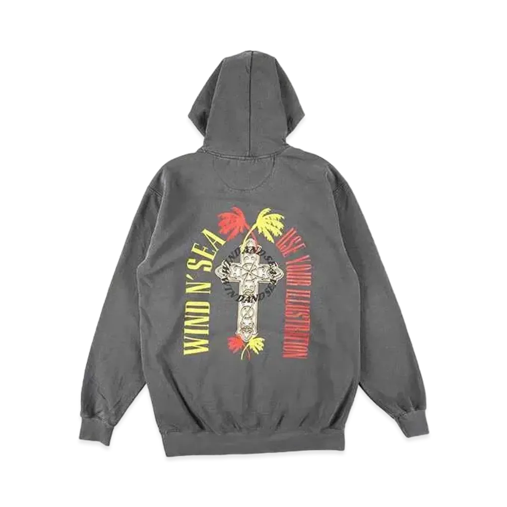 WIND AND SEA Thrash Heritage Sulfer Hoodie "Pepper"