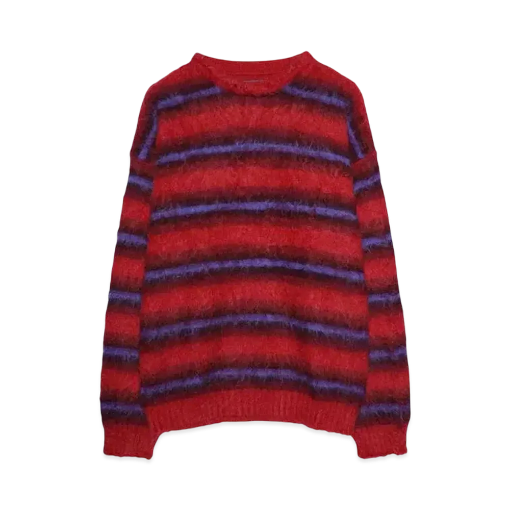 MINEDENIM Blurry Border Mohair Knit Pullover "RPT"