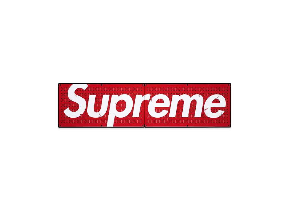 Supreme x Wall Control Pegboard Panel (Set of 2) "Red"