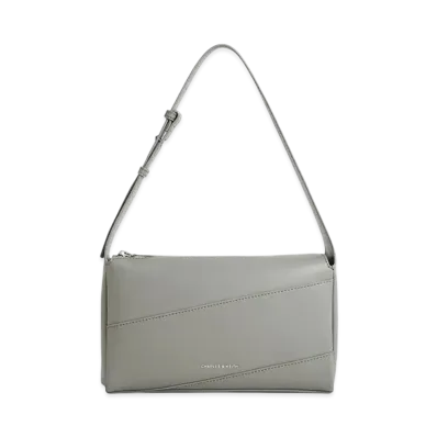CHARLES & KEITH Torin Slouchy Shoulder Bag "Grey"