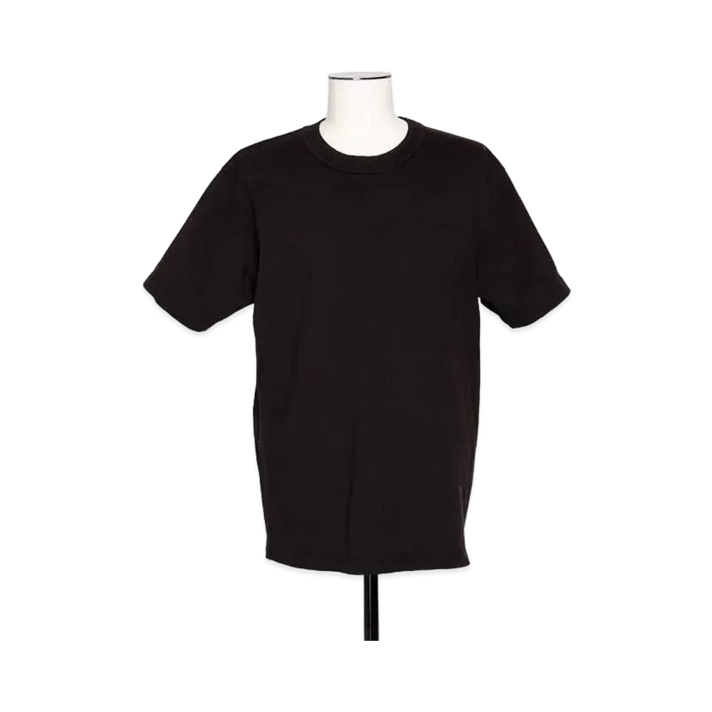 sacai Side Zip Cotton T-Shirt "Black"