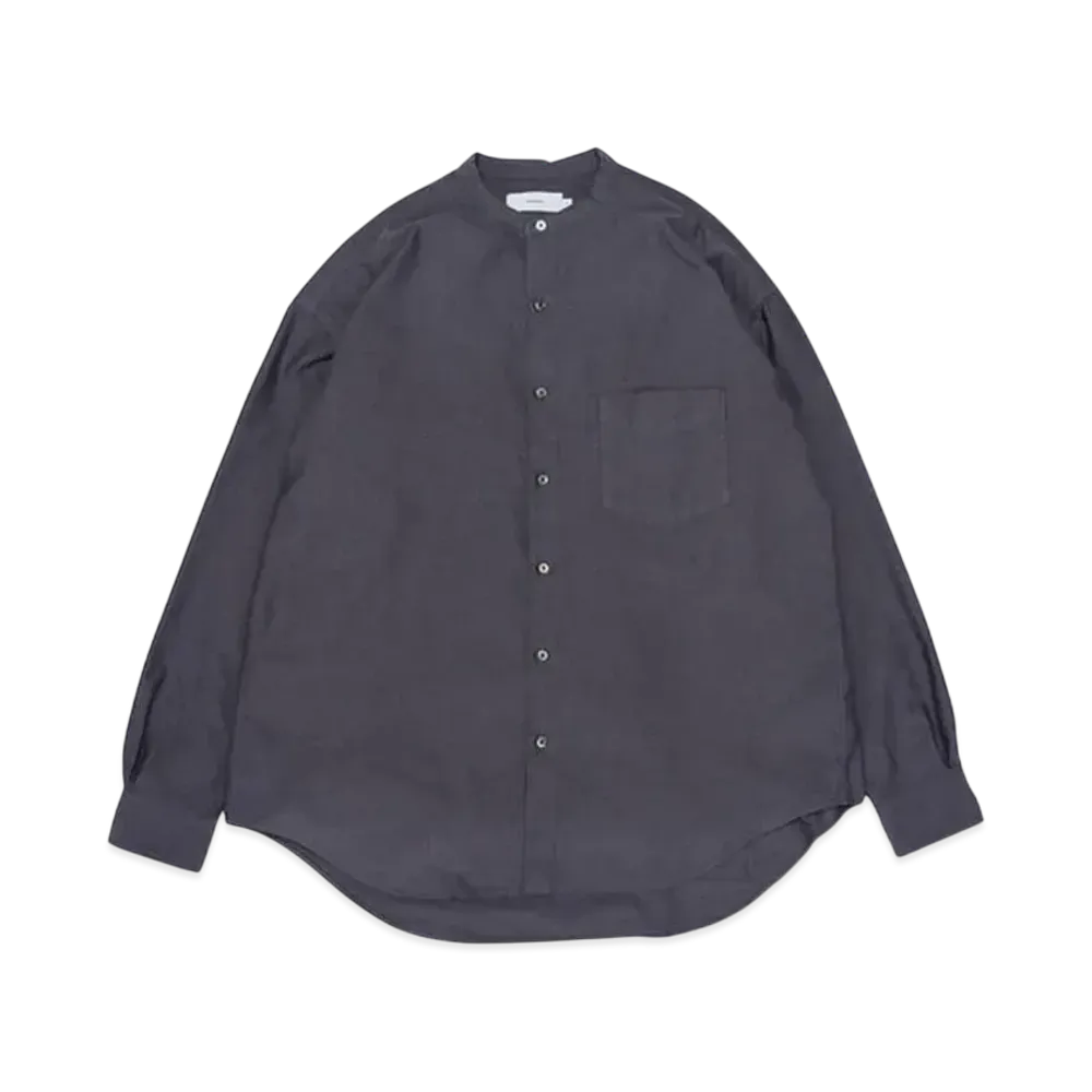 Graphpaper Oxford L/S Band Collar Box Shirt "Grey"