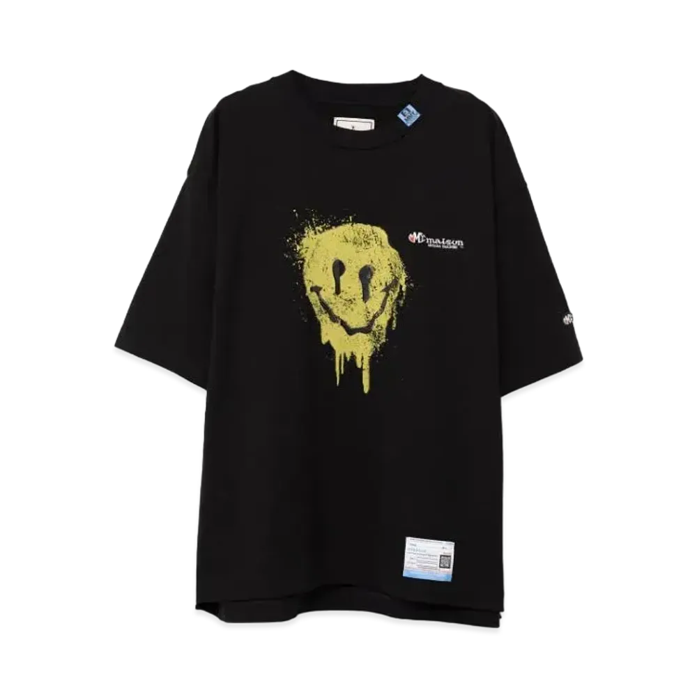 Maison MIHARA YASUHIRO Smily Face Printed T-shirt "Black"
