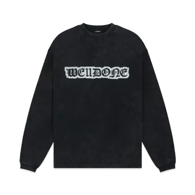 WE11DONE Pixel Logo T-shirt "Black"