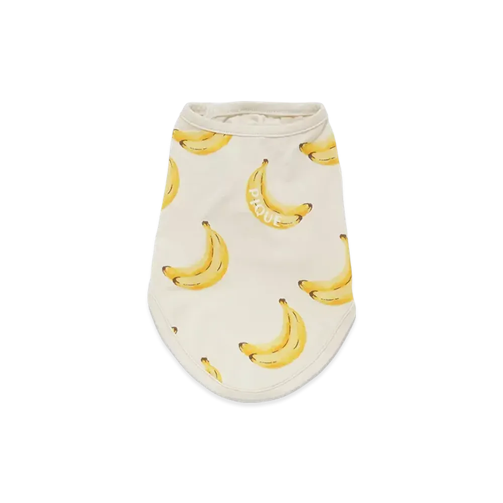 GELATO PIQUE Cat & Dog Cool Touch Sensation Fruit Pattern Pullover "Yellow"