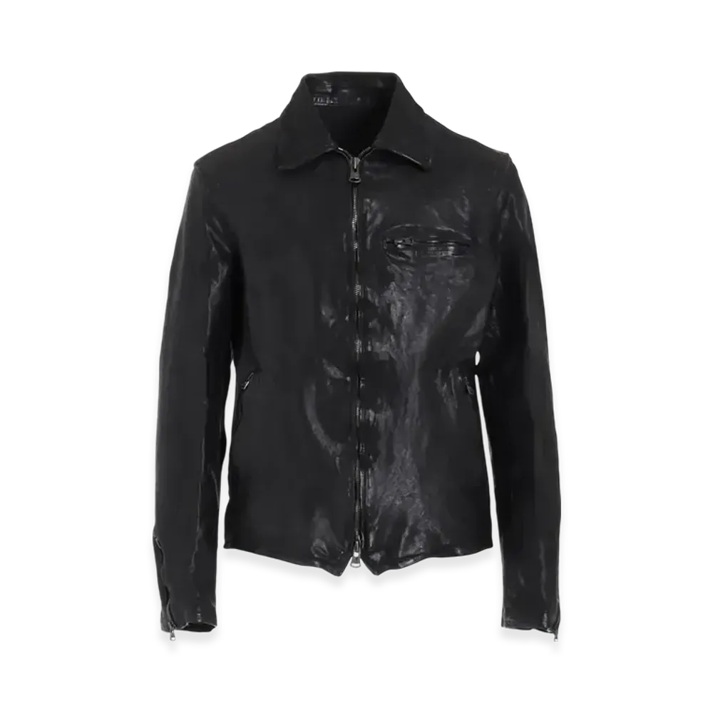 Yohji Yamamoto POUR HOMME Backlash Calf Dyed W Single Riders "Black"