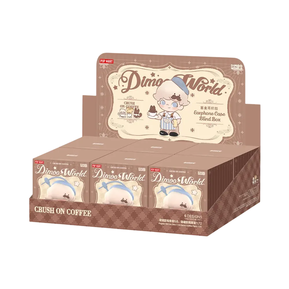POP MART DIMOO Crush on Coffee Series-Earphone Case Blind Box [Assortment Box]