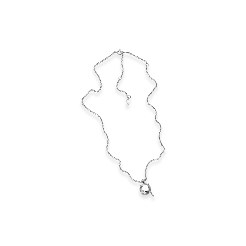 Diesel Dl1355040 Sterling Silver Jewel Sterling Silver Diamond Cut Necklace "Silver"