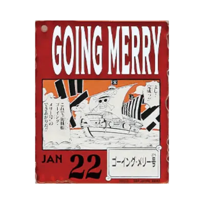 BANDAI "Ichiban Kuji" -ONE PIECE BASE SHOP Lottery 366DAYS OF BIRTHDAYS- Birth Month January-March Shin Colors Acrylic Block Charm Prize 1/22 Going Merry