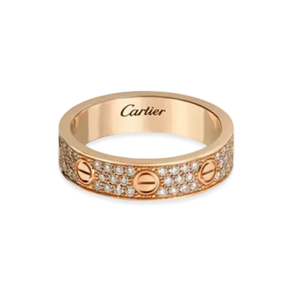 Cartier Love Wedding Band, Diamond-Paved
