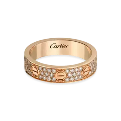 Cartier Love Wedding Band, Diamond-Paved