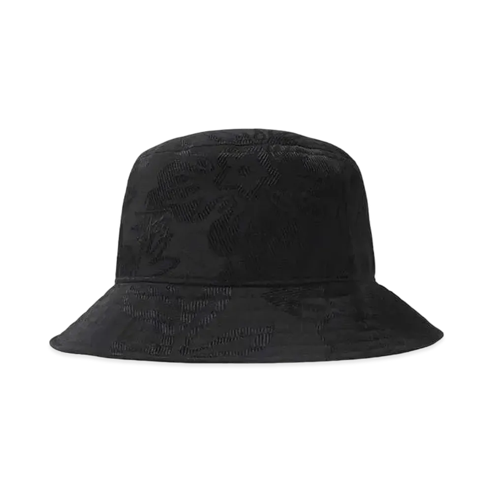 Stussy JACQUARD HAWAIIAN BUCKET HAT "Black"