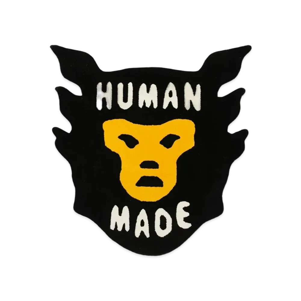 HUMAN MADE FACE RUG LARGE "Black"