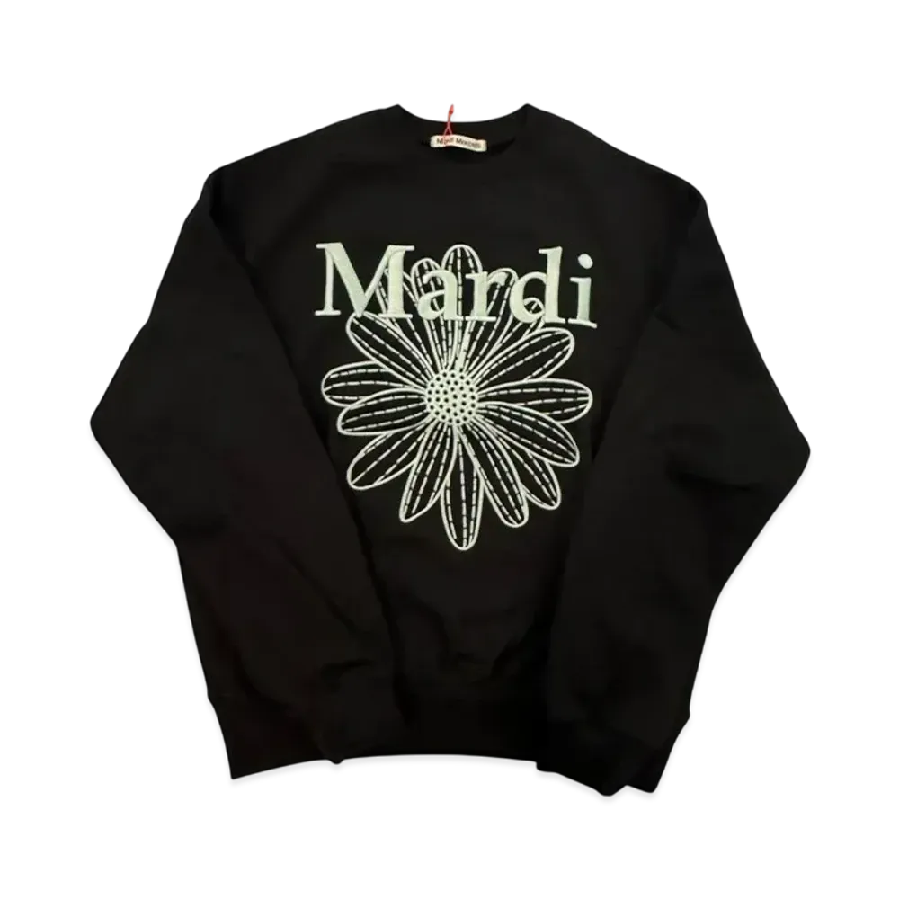 Mardi Mercredi Sweatshirt Flowermardi Needlework "Black Mint"