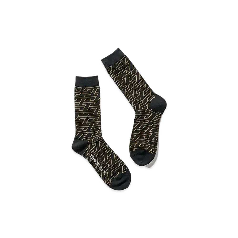 TIGHTBOOTH T Jacquard Socks "Black"
