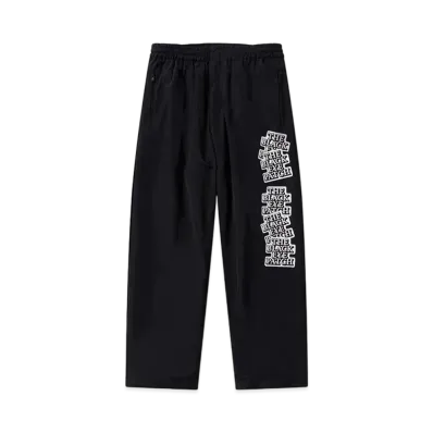 BlackEyePatch Sticker Slapped Ripstop Easy Pants "Black"