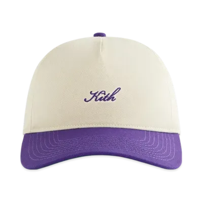 Kith Women Two-Tone Cotton Twill Pinch Crown Cap "Sandrift"