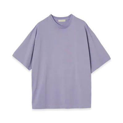 YOKE Recycled Suvin Cotton Jersey Yoke T-Shirt Short Sleeves "Lavendor"