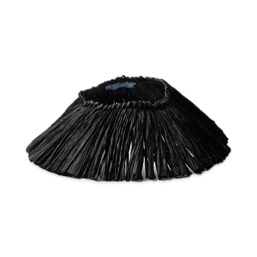 PRADA Fringed Visor "Black"