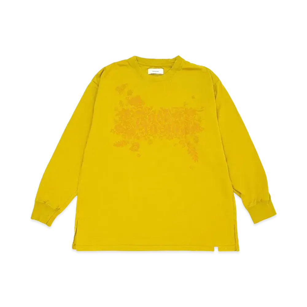 FACETASM BANDANA LOGO SLEEVE TEE "GOLD"