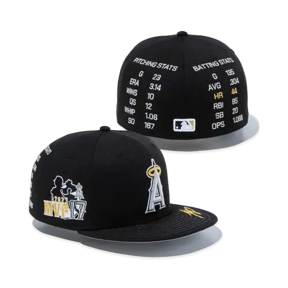 NEW ERA x Shohei Ohtani 59Fifty American League MVP & Home Runs Leaders Los Angeles Angels Black x Gold "Black"
