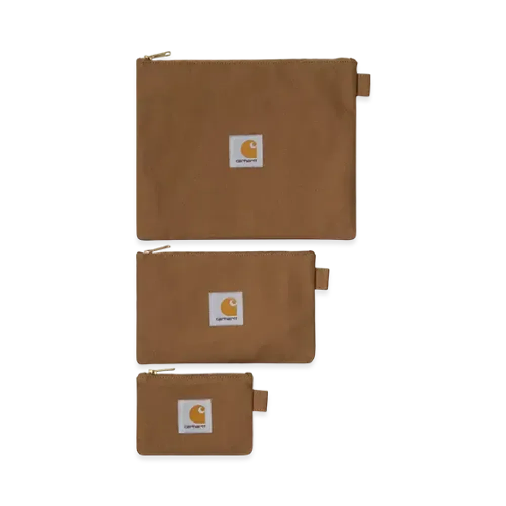Carhartt WIP Canvas Pouch Set "Hamilton Brown"