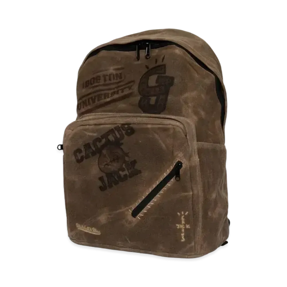 Travis Scott x M&N x Boston University Backpack "Beige"