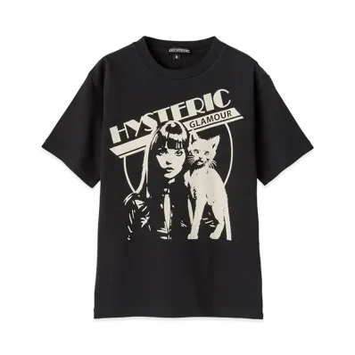 HYSTERIC GLAMOUR Kids Hysteric Woman Cat Tee "Black"
