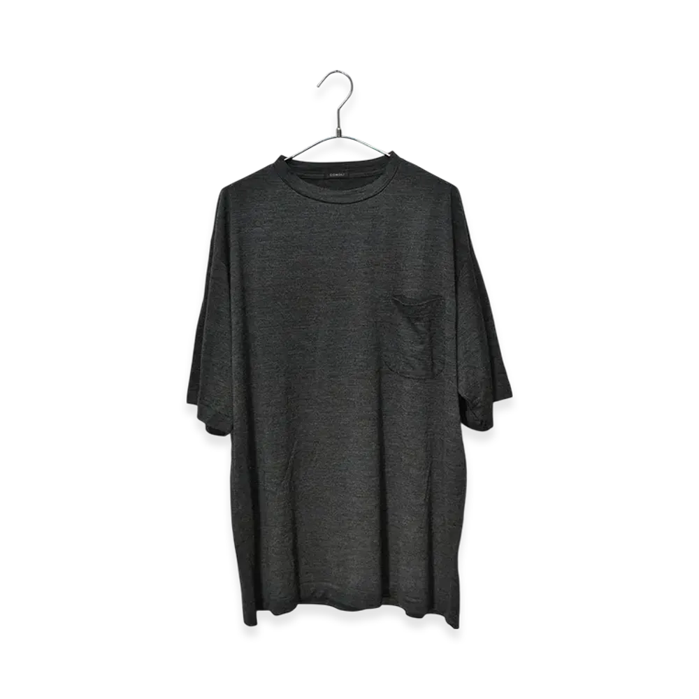 COMOLI French Terry S/S Crew "Navy"