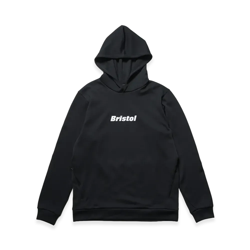 F.C.Real Bristol Quarter Knit Pullover Hoodie "Black"