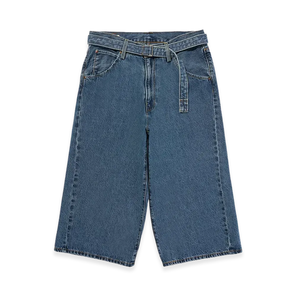 Levi's Twisted Baggy Jeans Capri "Medium Indigo"