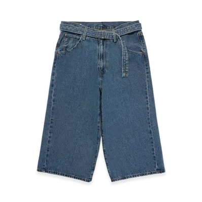 Levi's Twisted Baggy Jeans Capri "Medium Indigo"