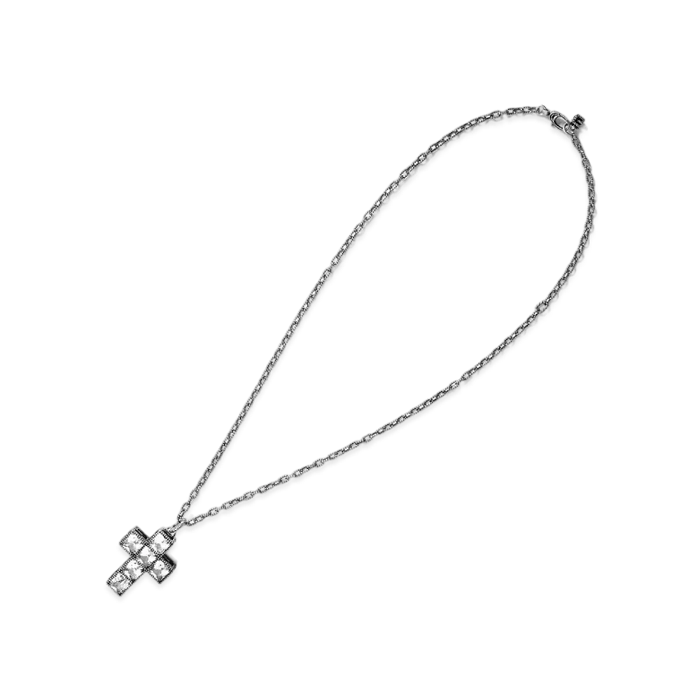 GUCCI Square G Cross Necklace