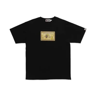 A BATHING APE X OVO CARD TEE "Black"